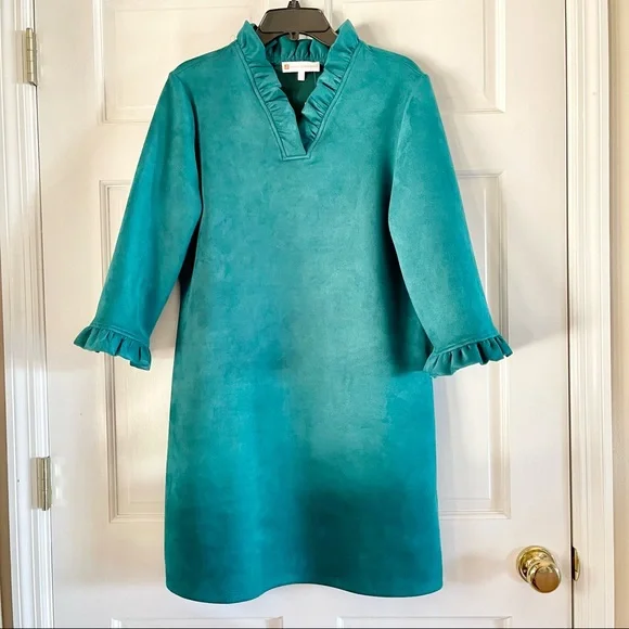 Jude Connally Aqua Long Sleeve Dress - Picture 6 of 15